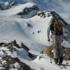 sciare in neve fresca